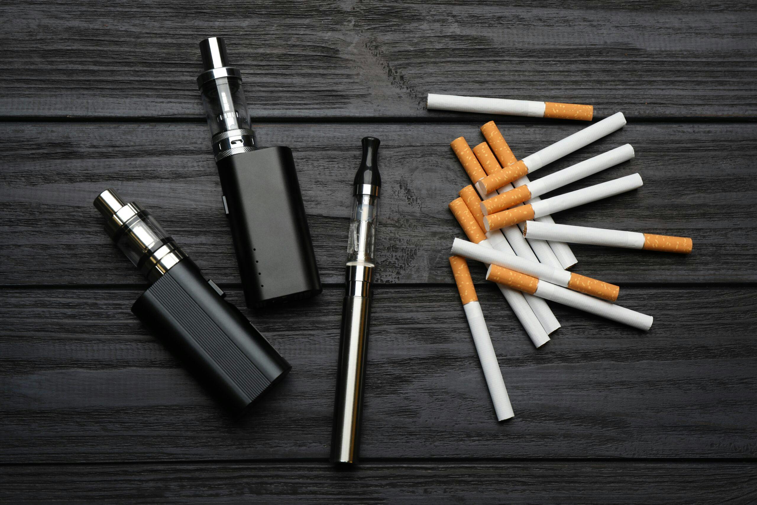 cigarettes and nicotine vapes